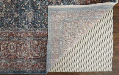 product image for Gilford Ornamental Blue / Rust Rug 5 45