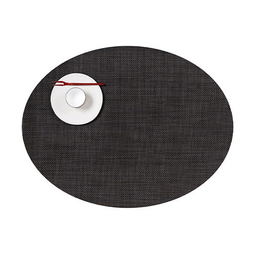 media image for mini basketweave oval placemat by chilewich 100130 002 9 211