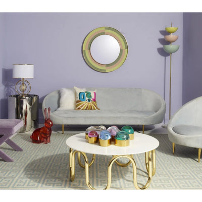 product image for harlequin round mirror by jonathan adler 2 7
