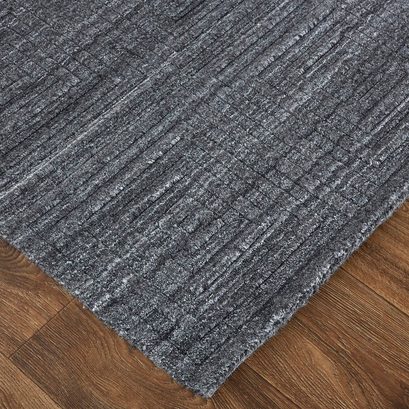 media image for Tatem Hand Woven Linear Charcoal Gray/Gray Rug 4 271