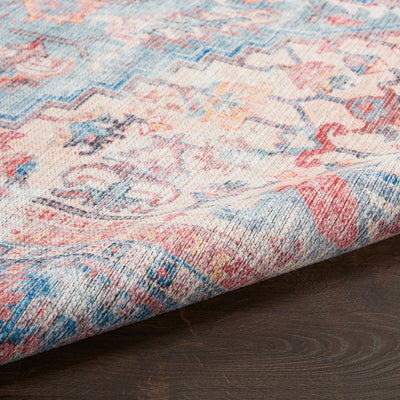 product image for Nicole Curtis Machine Washable Series Blue Multi Vintage Rug By Nicole Curtis Nsn 099446164667 4 9