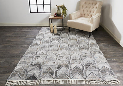 product image for Elstow Hand Woven Light and Dark Gray Rug by BD Fine Roomscene Image 1 25