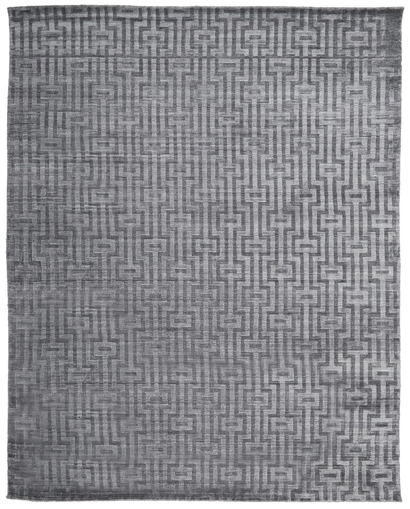 media image for Savona Hand Woven Gray and Silver Rug by BD Fine Flatshot Image 1 259