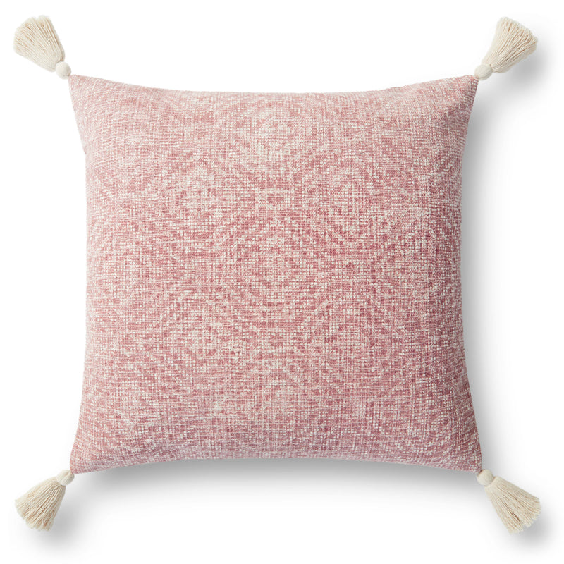 media image for Hand Woven Pink Pillow Flatshot Image 1 289