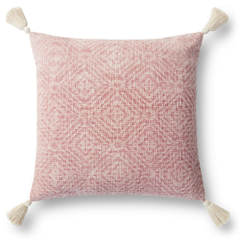 media image for Hand Woven Pink Pillow - Cover + Down Insert - Open Box 4 272