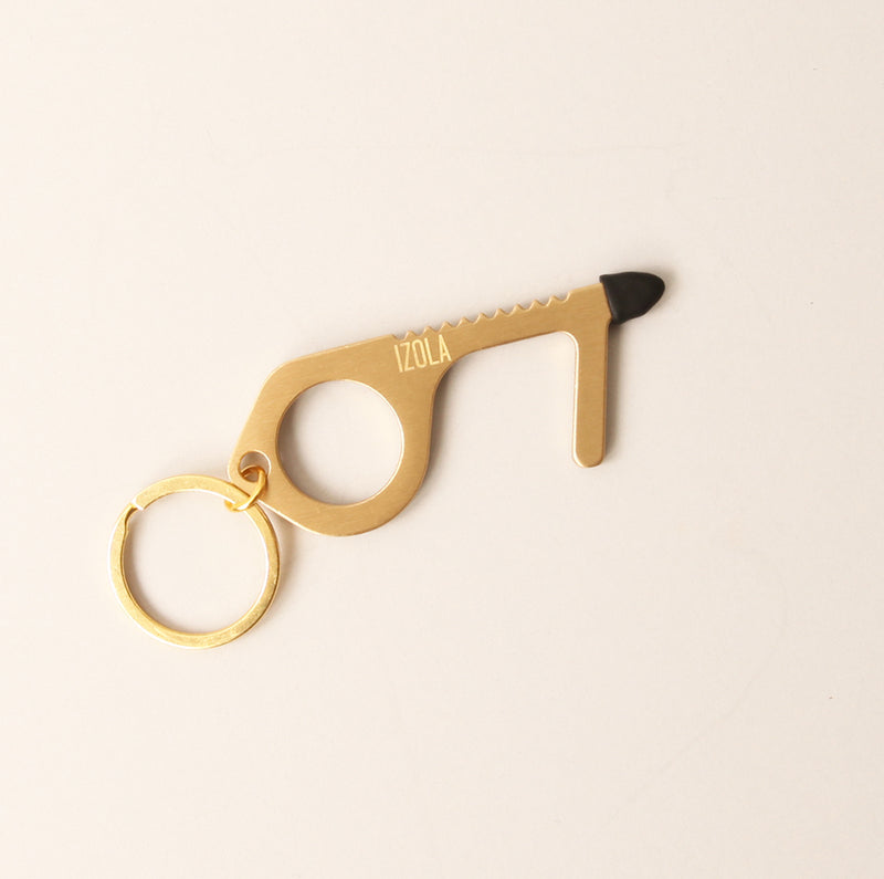 media image for brass edc no touch tool by izola 3 253
