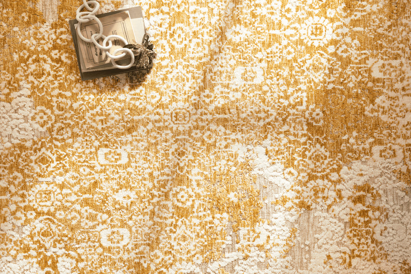 media image for Lindsay Power Loomed Gold / Antique White Rug Alternate Image 4 294