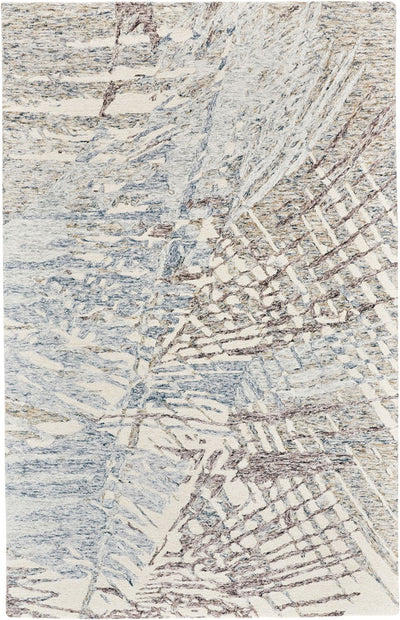 product image for Veran Blue and Ivory Rug by BD Fine Flatshot Image 1 36