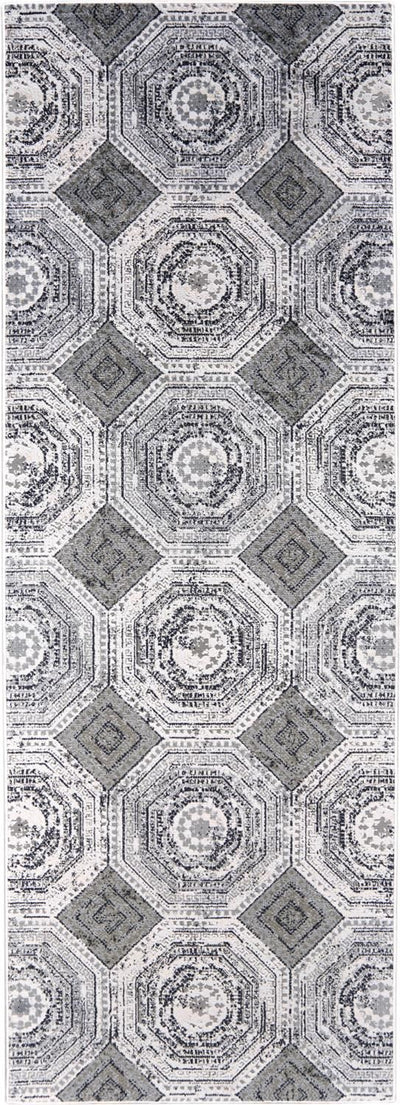 product image for Crowford White and Gray Rug by BD Fine Flatshot Image 1 8