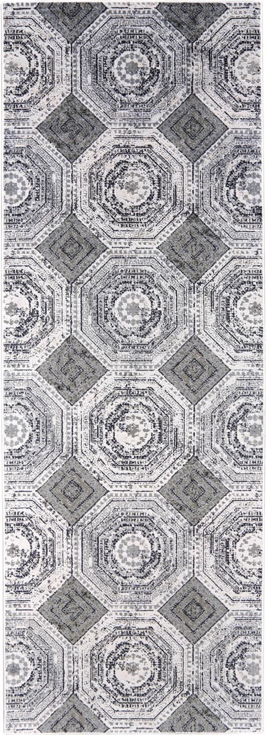 media image for Crowford White and Gray Rug by BD Fine Flatshot Image 1 250