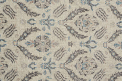 product image for Bennet Hand Knotted Beige and Blue Rug by BD Fine Texture Image 1 25