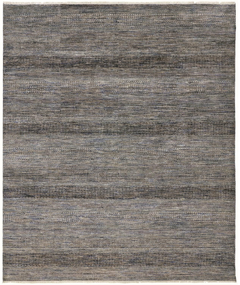 media image for Caldecott Hand Knotted Dark and Warm Gray Rug by BD Fine Flatshot Image 1 222