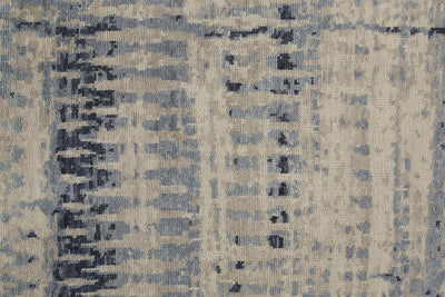 product image for Scottsdale Hand Knotted Tan and Blue Rug by BD Fine Texture Image 1 1
