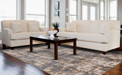 product image for Vanhorn Gray and Gold Rug by BD Fine Roomscene Image 1 56