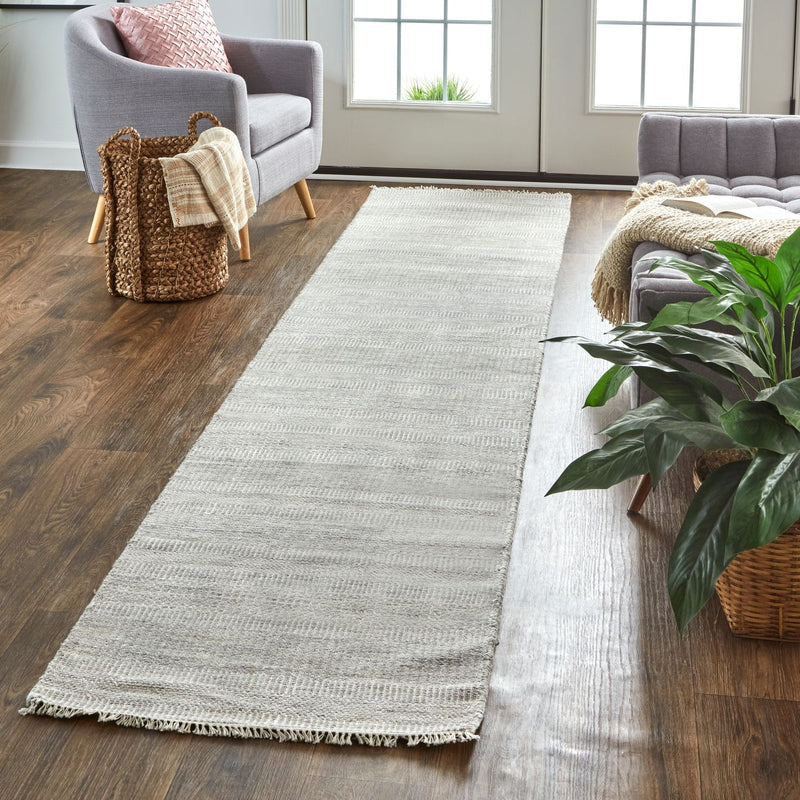 media image for Caldecott Hand Knotted Steel and Silver Gray Rug by BD Fine Roomscene Image 1 256