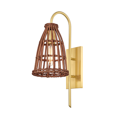 product image of jordan wall sconce by hudson valley lighting bko700 agb 1 55