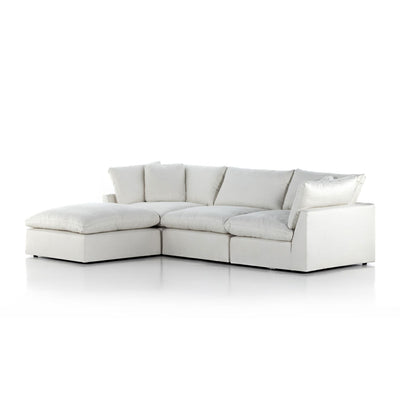 product image for Stevie 3-Piece Sectional Sofa w/ Ottoman in Various Colors Flatshot Image 1 47