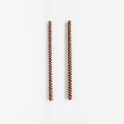 product image for beeswax helix taper candle set of 2 by borrowed blu bb0536s 3 96