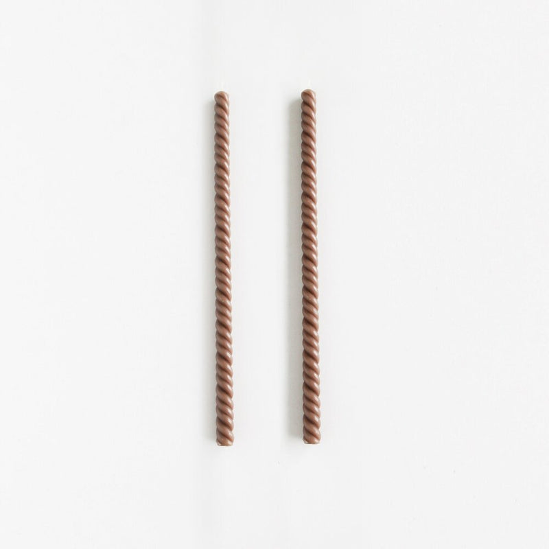 media image for beeswax helix taper candle set of 2 by borrowed blu bb0536s 3 293