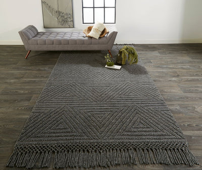 product image for Lavinda Hand Woven Charcoal Gray Rug by BD Fine Roomscene Image 1 30