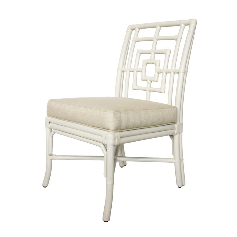 media image for Squares Side Chair in White design by Florence Broadhurst 237