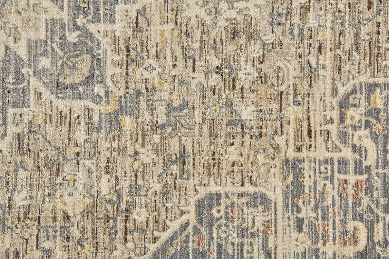 media image for Huron Gray and Tan Rug by BD Fine Texture Image 1 219