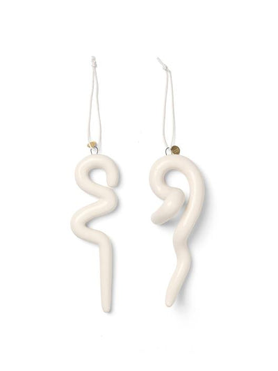 product image for doodle ornaments set of 2 off white 1 75