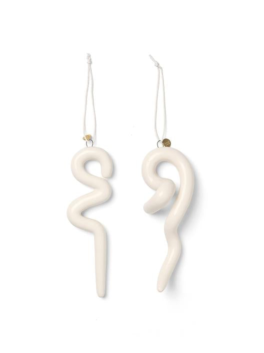 media image for doodle ornaments set of 2 off white 1 269