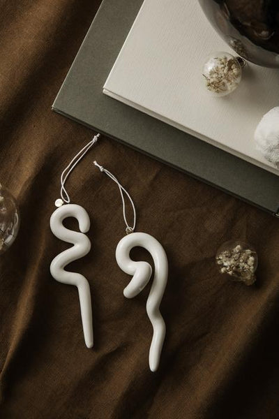 product image for doodle ornaments set of 2 off white 4 98