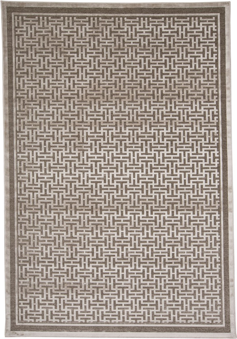 media image for Pellaro Taupe and Ivory Rug by BD Fine Flatshot Image 1 242