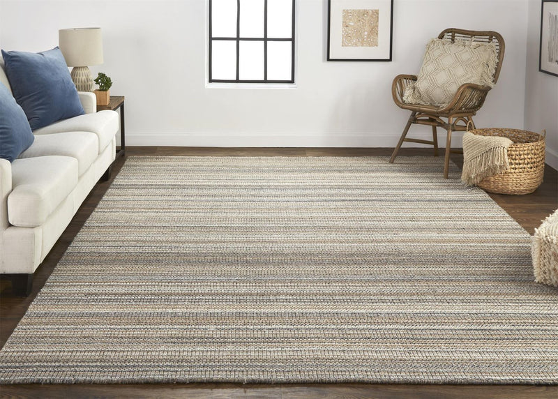 media image for Foxwood Hand Woven Brown and Gray Rug by BD Fine Roomscene Image 1 267