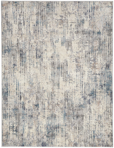 product image for ck022 infinity ivory grey blue rug by nourison 99446079213 redo 6 48