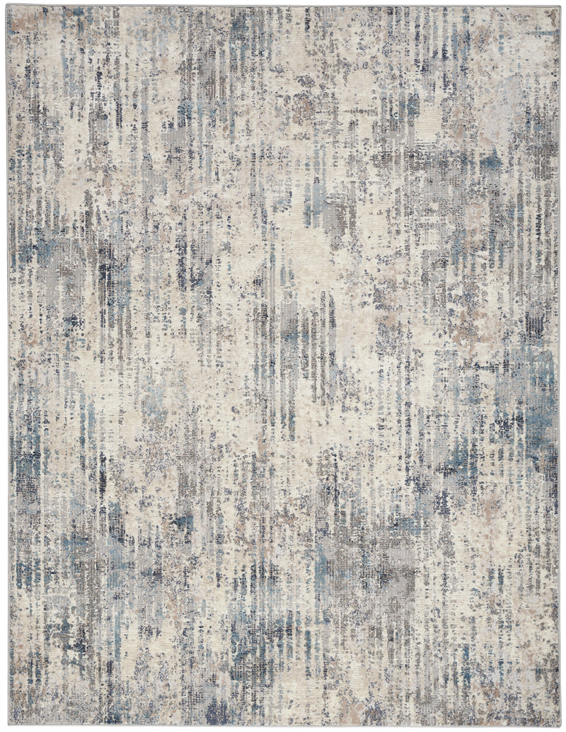 media image for ck022 infinity ivory grey blue rug by nourison 99446079213 redo 6 267