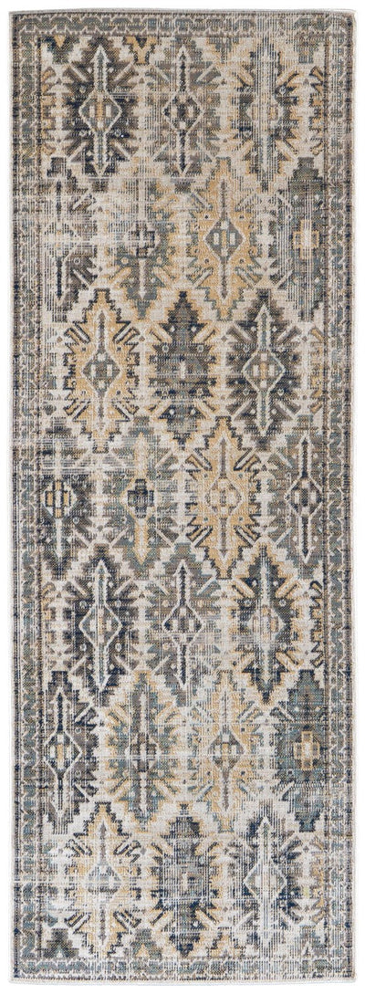 product image for kezia power loomed distressed river blue vanilla beige rug news by bd fine nolr39c8ivymltc16 6 36