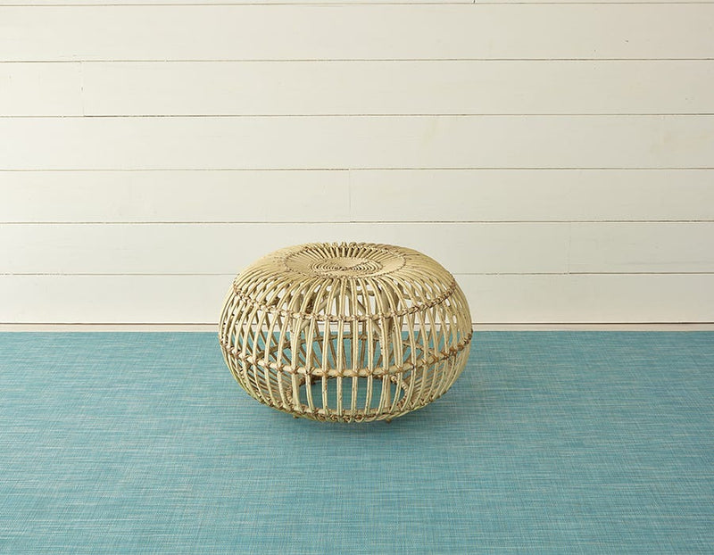 media image for turquoise mini basketweave woven floor mat by chilewich 200449 019 1 240