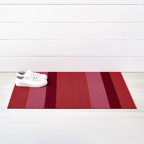 media image for bold stripe shag mat by chilewich 200126 002 6 261