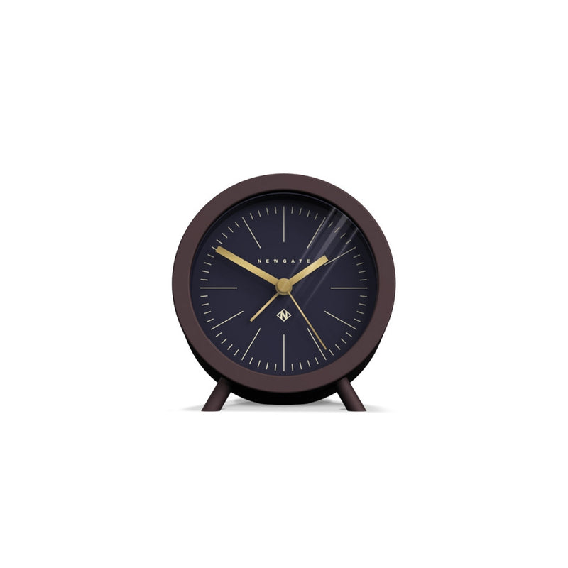 media image for fred alarm clock in silicone chocolate black design by newgate 1 28