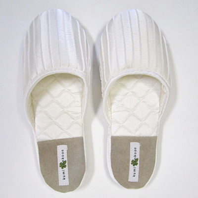 product image of french pleat silk slippers 1 515