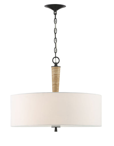 product image for Sullivan Contemporary Travertine 2 Light Chandelier By Lumanity 1 84