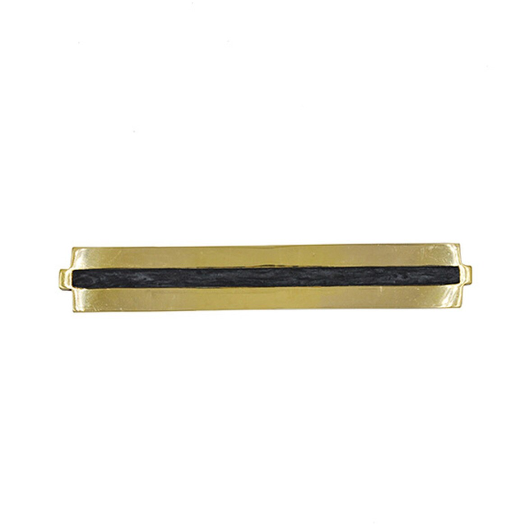 media image for Brass Long Handle with Inset Resin in Various Sizes & Colors 250