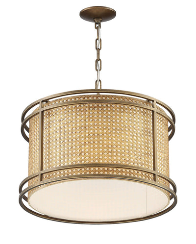product image for Tailor Cane And Brass Pendant Chandelier By Lumanity 3 74