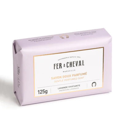 product image of fer a cheval gentle perfumed soap bar energising lavender 125g 1 523