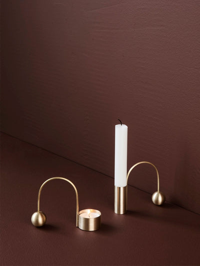 product image for Balance Tealight Holder in Brass by Ferm Living 40