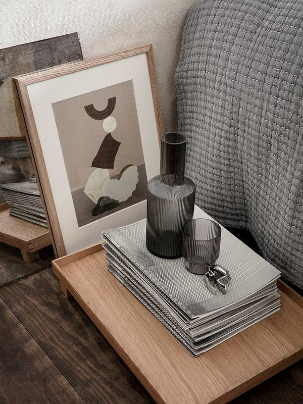 media image for Ripple Carafe in Smoked Grey by Ferm Living 297