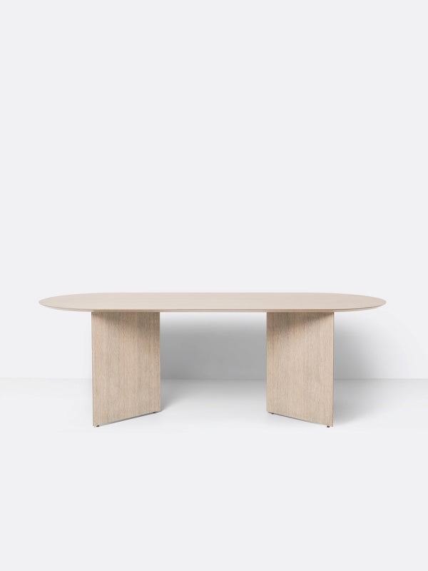 media image for Oval Mingle Table Top in Natural Veneer 220 cm by Ferm Living 264