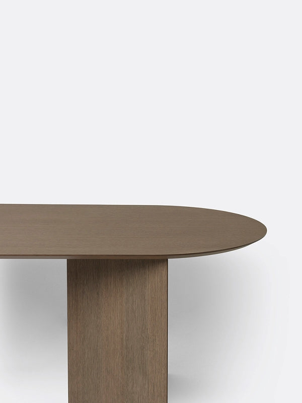 media image for Oval Mingle Table Top in Dark Veneer 220 cm by Ferm Living 218