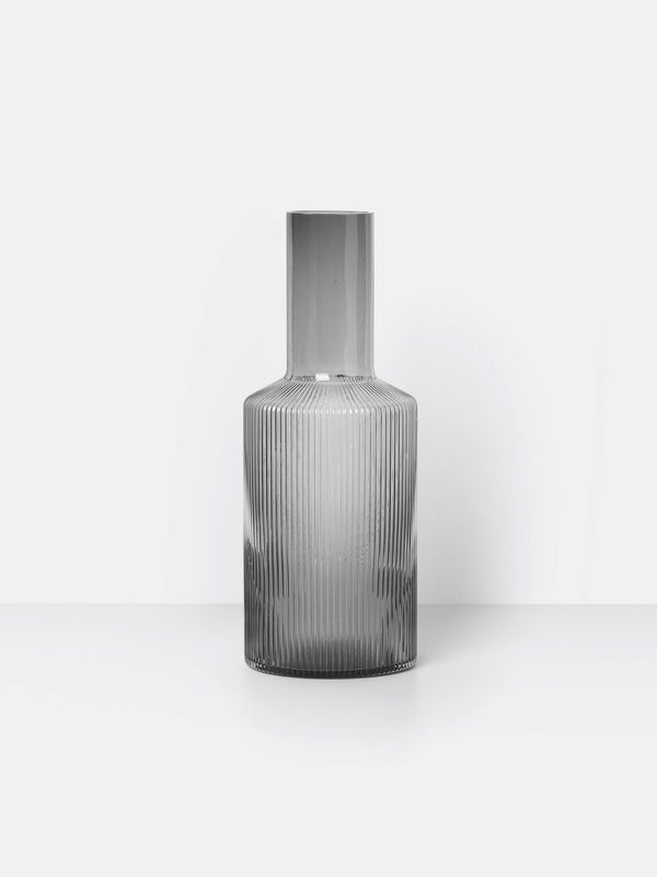 media image for Ripple Carafe in Smoked Grey by Ferm Living 256