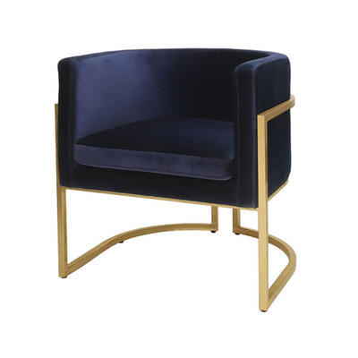 product image for Gold Leaf Frame Barrel Arm Chair in Various Colors 84