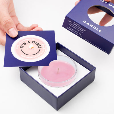 product image for its a girl secret message candle 2 5