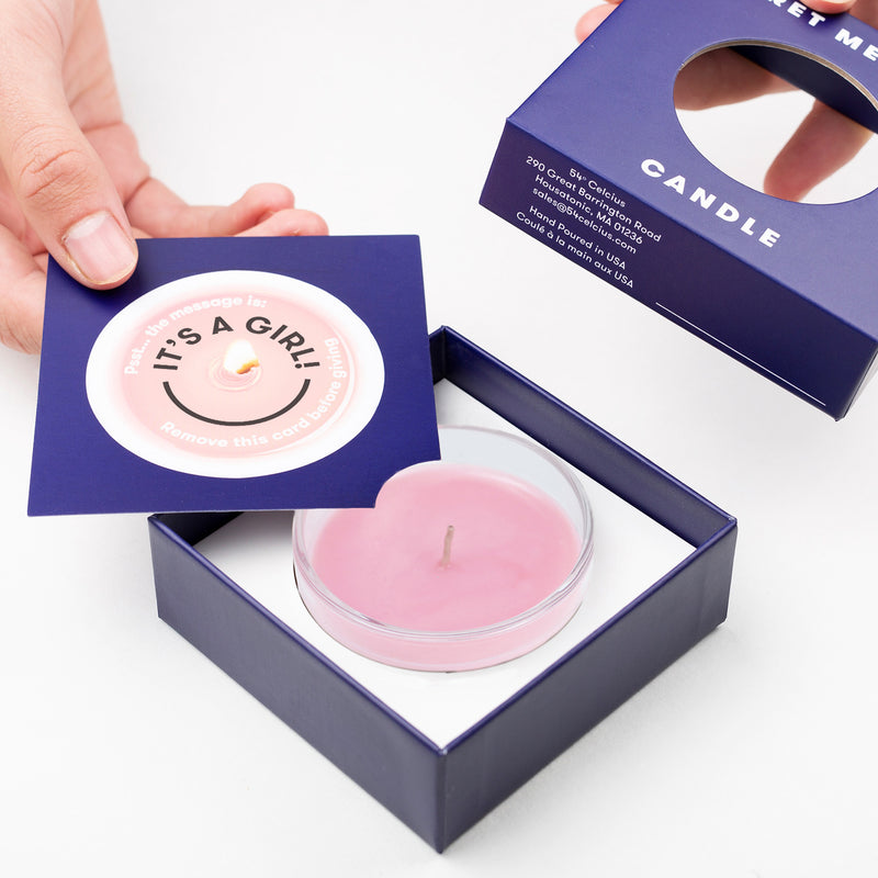 media image for its a girl secret message candle 2 263